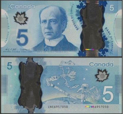 Picture of Canada,P106d,B371d,5 Dollars,Sg 18