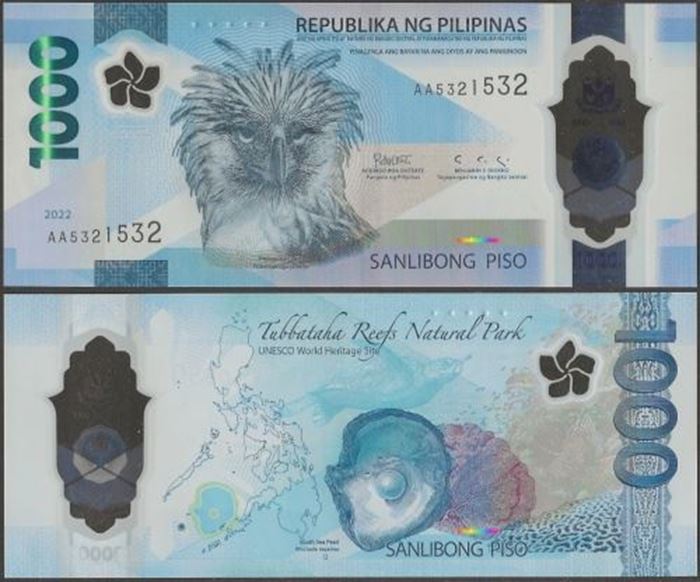 Picture of Philippines,B1100,1000 Piso,2022,AA Prefix