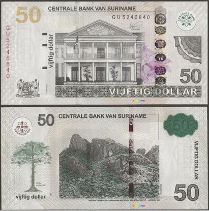 Picture of Suriname,P165e,B548e,50 Dollars,2020