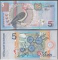Picture of Suriname,P146,B531a,5 Gulden,2000