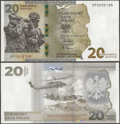 Picture of Poland,P196,BNP826a,20 Zloty,2022,Comm