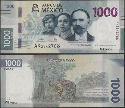 Picture of Mexico,P137?,B718b,1000 Pesos,2021,AN Prefix