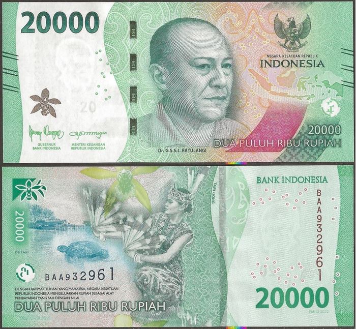 Picture of Indonesia,B621,20000 Rupiah,2022