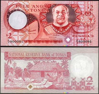 Picture of Tonga,P32d,B207d,2 Paanga,In 1995