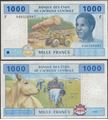 Picture of CAS Equatorial Guinea,P507Fe, B107Fe,1000 Francs,2015,Hybrid