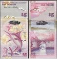 Picture of Bermuda,P58,B231a,5 Dollars,2009,Onion Prefix