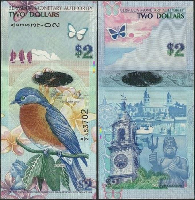 Picture of Bermuda,P57,B230c,2 Dollars,2018,A/2