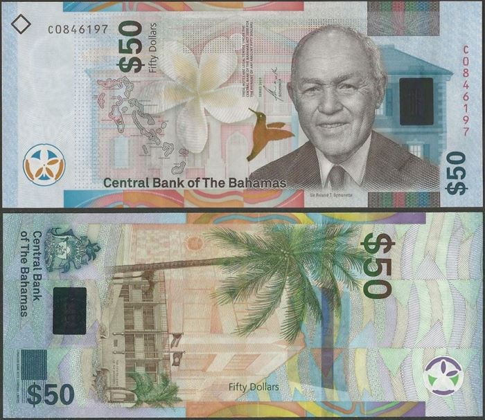 Picture of Bahamas,B354,50 Dollars,2019