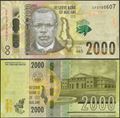 Picture of Malawi,P69,B164a,2000 Kwacha,2021