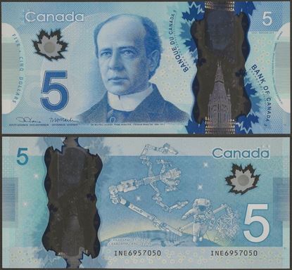 Picture of Canada,P106e,B371e,5 Dollars,Sg 19