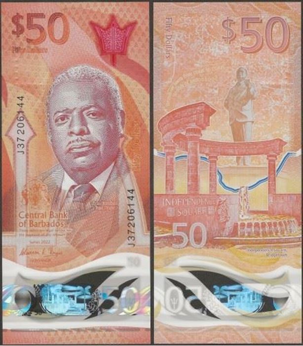 Picture of Barbados,B243,50 Dollars,2022