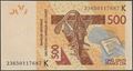 Picture of WAS K Senegal P719K, B120KL,500 Francs,2023