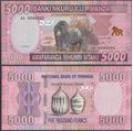 Picture of Rwanda,P41,B140a,5000 Francs,2014,AA