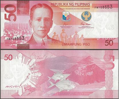Picture of Philippines,B1097a,50 Piso,2022