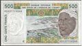 Picture of WAS C Burkina Faso,P310Cl,B115Cl,500 Francs,2002