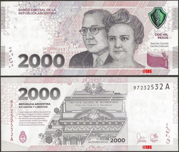 Picture of Argentina,B427,2000 Pesos,2023