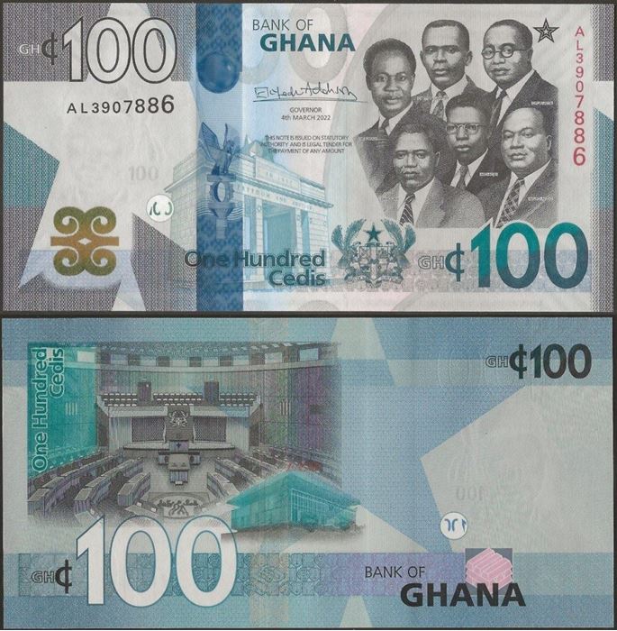 Picture of Ghana,P50?,B160b,100 Cedi,2022