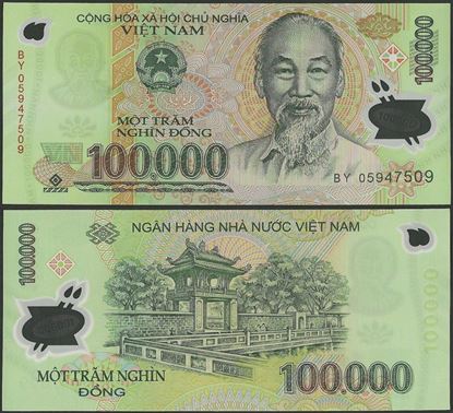Picture of Vietnam,P122b,B346b,100 000 Dong,2005