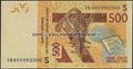 Picture of WAS S Guinea Bissau,P919S, B120Se,500 Francs,2016