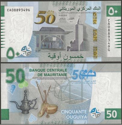 Picture of Mauritania,P28c,B131c,50 New Ouguiya,2023,CA