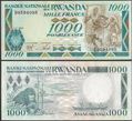 Picture of Rwanda,P21,B120,1000 Francs,1998