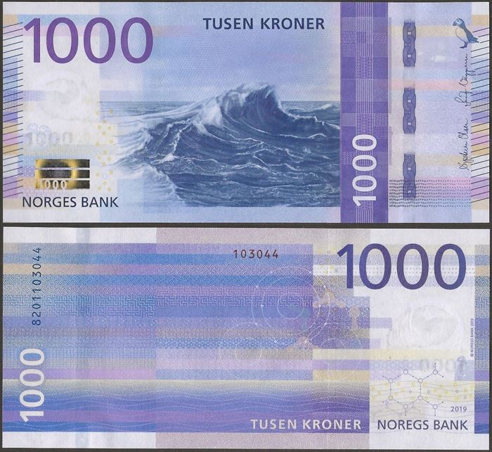 Picture of Norway,P57,1000 Kroner,2019