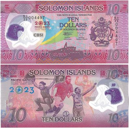 Picture of Solomon Islands,P39,B227a,10 Dollars,2023,Comm