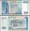 Picture of Hong Kong,P329,B901a,20 Dollars,1994,BOC