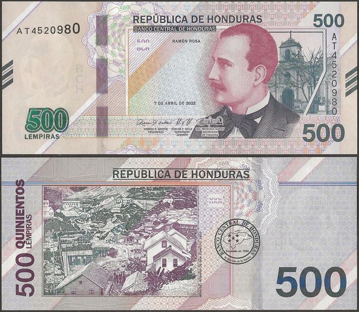 Picture of Honduras,B357,500 Lempira,2022