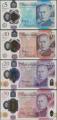 Picture of England,SET,5 to 50 Pounds,2023,Polymer,King Charles