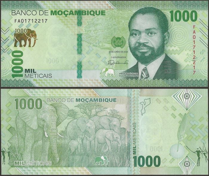 Picture of Mozambique,B245a,1000 Meticais,2024