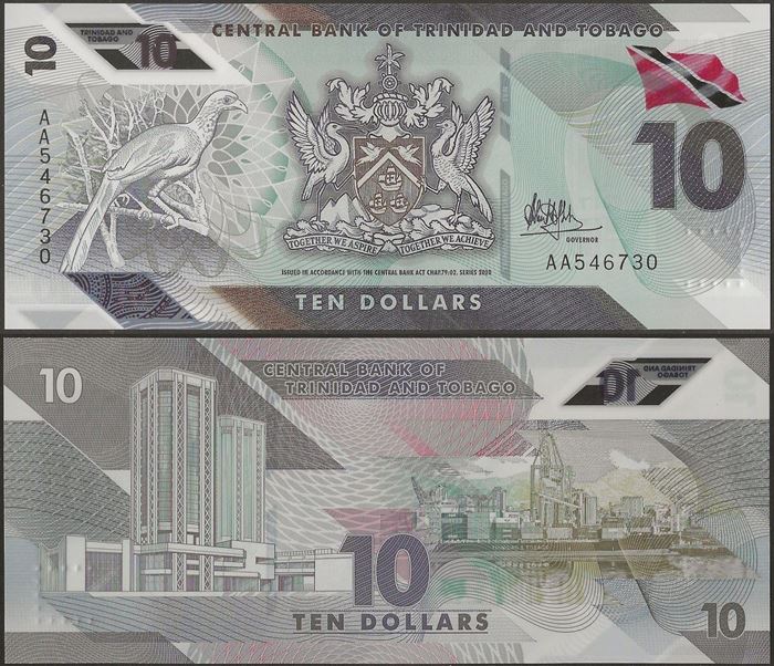 Picture of Trinidad & Tobago,B238,10 Dollars,AA,2020