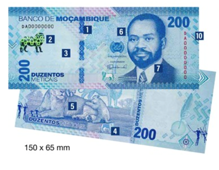 Picture of Mozambique,B243a,200 Meticais,2024 PRE ORDER