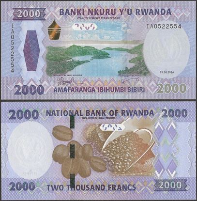 Picture of Rwanda,P44,B143a,2000 Francs,2024