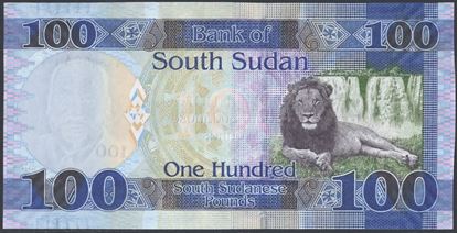 Picture of South Sudan,P15d,B115d,100 Pounds,2019