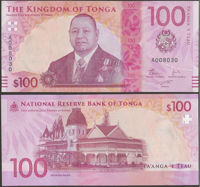 Picture of Tonga,B230a,100 Paanga,In 2023