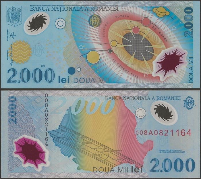 Picture of Romania,P111,B272,2000 Lei,1999