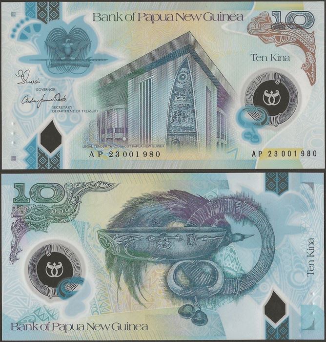 Picture of Papua New Guinea,P52b,B156b,10 Kina,2023