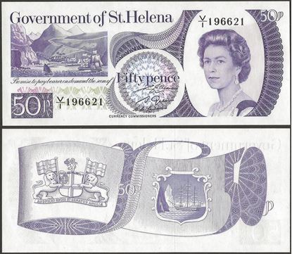 Picture of St Helena,P5,B301a,50 Pence,1979