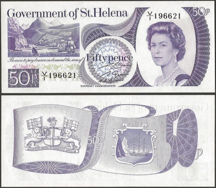 Picture of St Helena,P5,B301a,50 Pence,1979