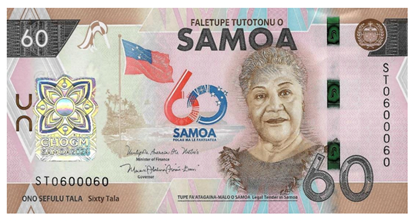 Picture of Samoa,60 Tala,2024,CHOGM Comm - PRE ORDER