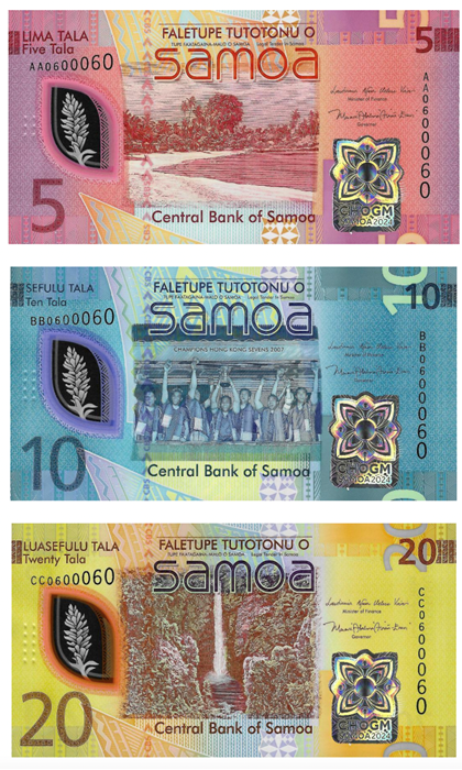 Picture of Samoa,3 NOTE SET,35 Tala,2024,CHOGM Comm - PRE ORDER