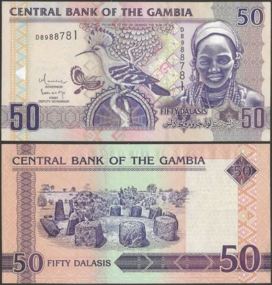 Picture of Gambia,P28b,B225b,50 Dalasi,2010