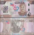 Picture of Samoa,60 Tala,2024,CHOGM Comm 