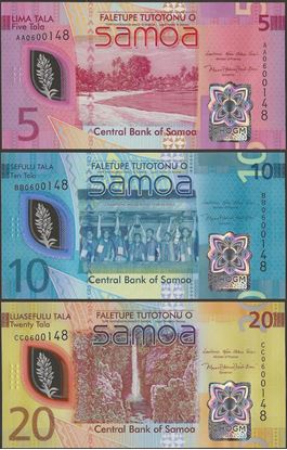 Picture of Samoa,3 NOTE SET,35 Tala,2024,CHOGM Comm - PRE ORDER