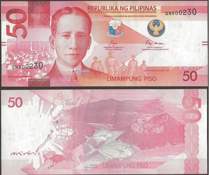 Picture of Philippines,Pw231A,B1101a,50 Piso,2023