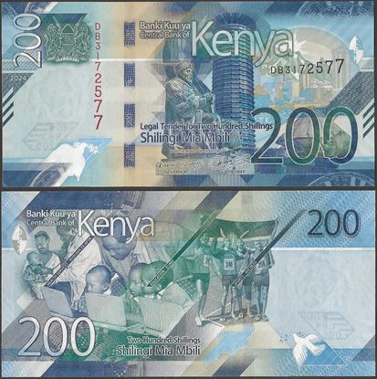 Picture of Kenya,B146b,200 Shillings,2024