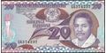 Picture of Tanzania,P15,B115a,20 Shillingi,1986