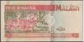 Picture of Malawi,P30,B130,5 Kwacha,1995