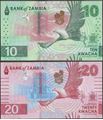 Picture of Zambia,SET - 2 notes,10 - 20 Kwacha,2025